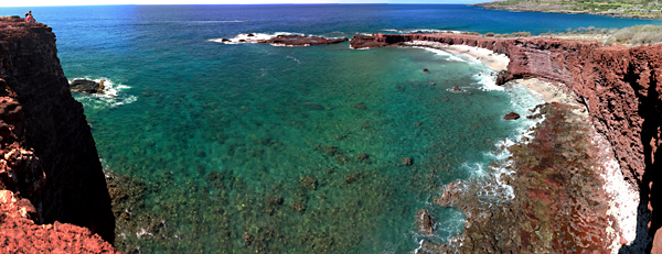 Secluded cove near Four Seasons at Manele Bay