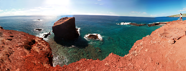 Secluded cove near Four Seasons at Manele Bay