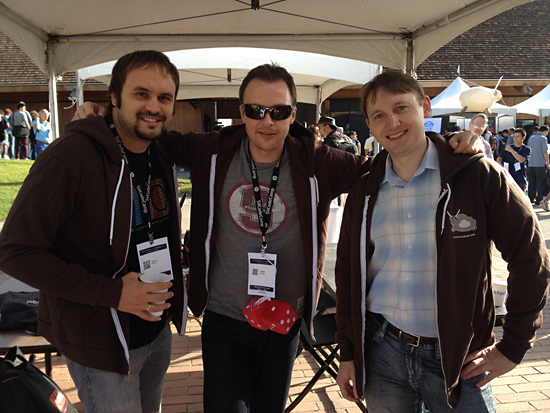 Software Engineers - Left to Right: Dmitry, Ernest (me) and Andrei