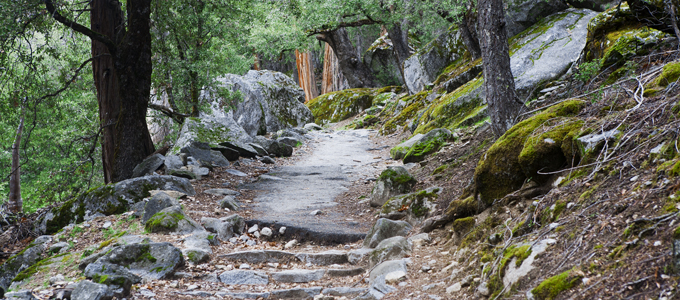 The Four-Mile Trail early in the hike