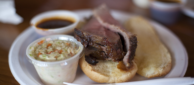 Buster’s Southern BBQ's Tri-Tip Sandwich